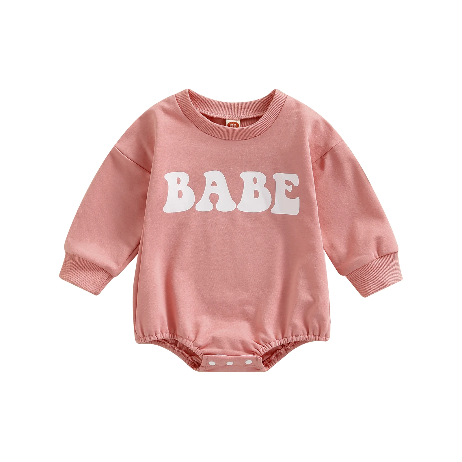 

Baby Rompers Spring Autumn New Infant Toddler Boys Girls Clothes Cotton Letter Print Long Sleeve Sweatshirt Jumpsuit