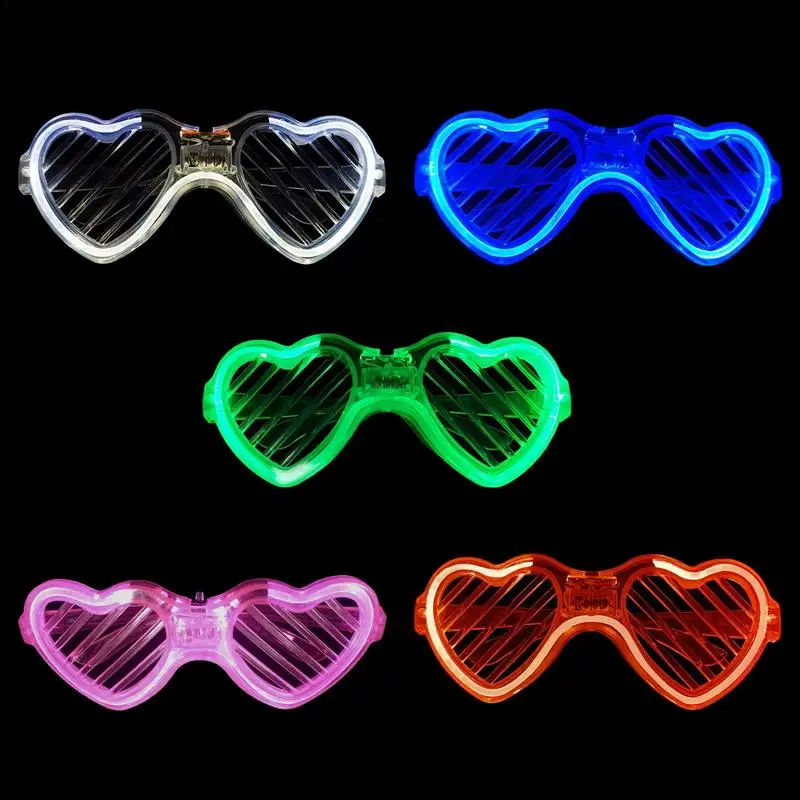 Light Up Glasses Neon Colors Led Shutter Shades Glasses Birthday Valentine's Day Easter Party Favors Rave Shutter Shades Cold