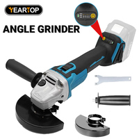 4 Gears Brushless Angle Grinder 125mm Cordless Grinding Machine Cutting Woodworking For Makita 18V-21V Battery Pin for Cutting