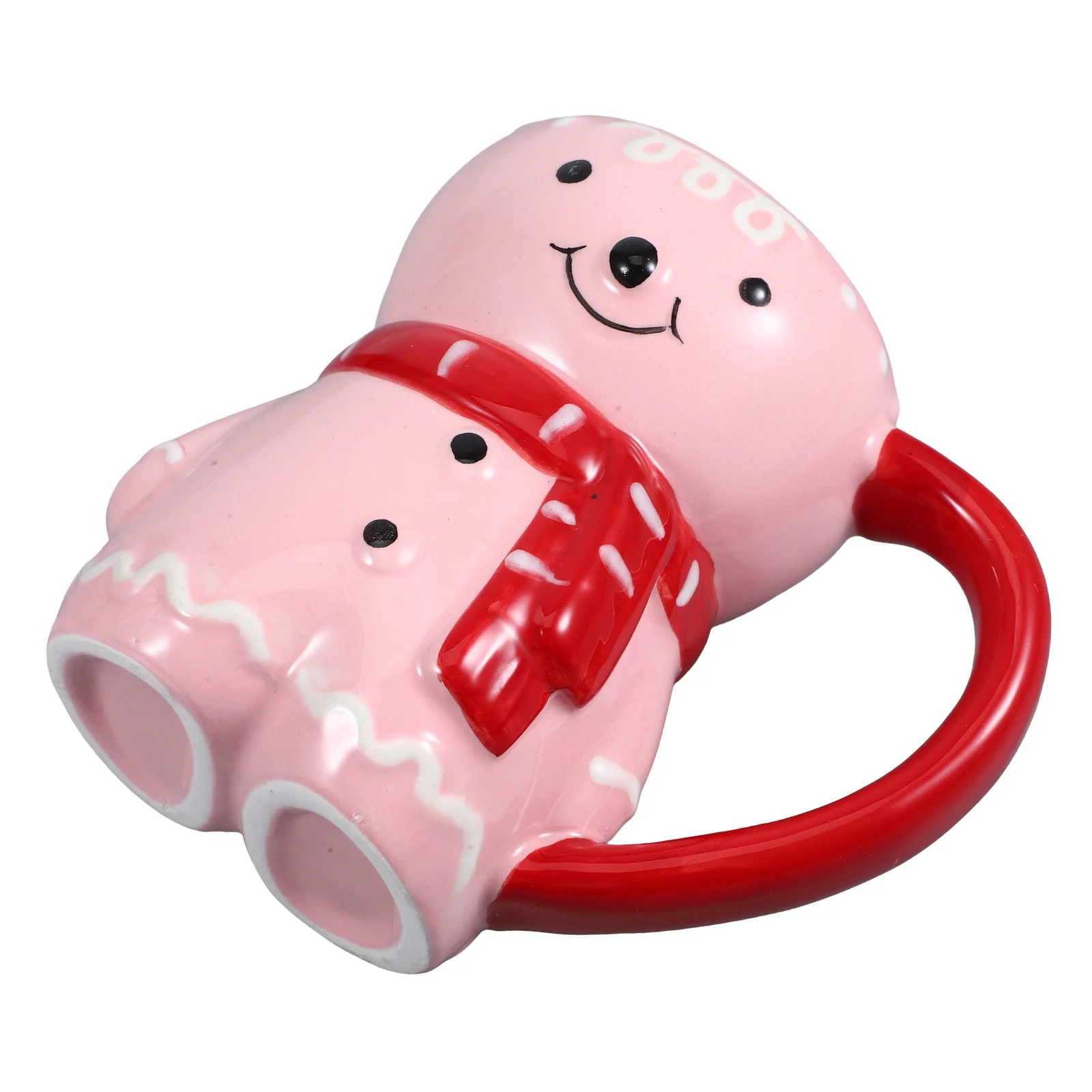 

Gingerbread Man Ceramic Coffee Mug Large Capacity Xmas Tea Cup Decorative Coffee Cup Home Office Drinking Mug Latte Mugs