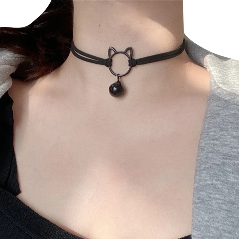 Clavicle Chain Chocker Necklace Goth Choker Necklace Pendant Choker Dropship