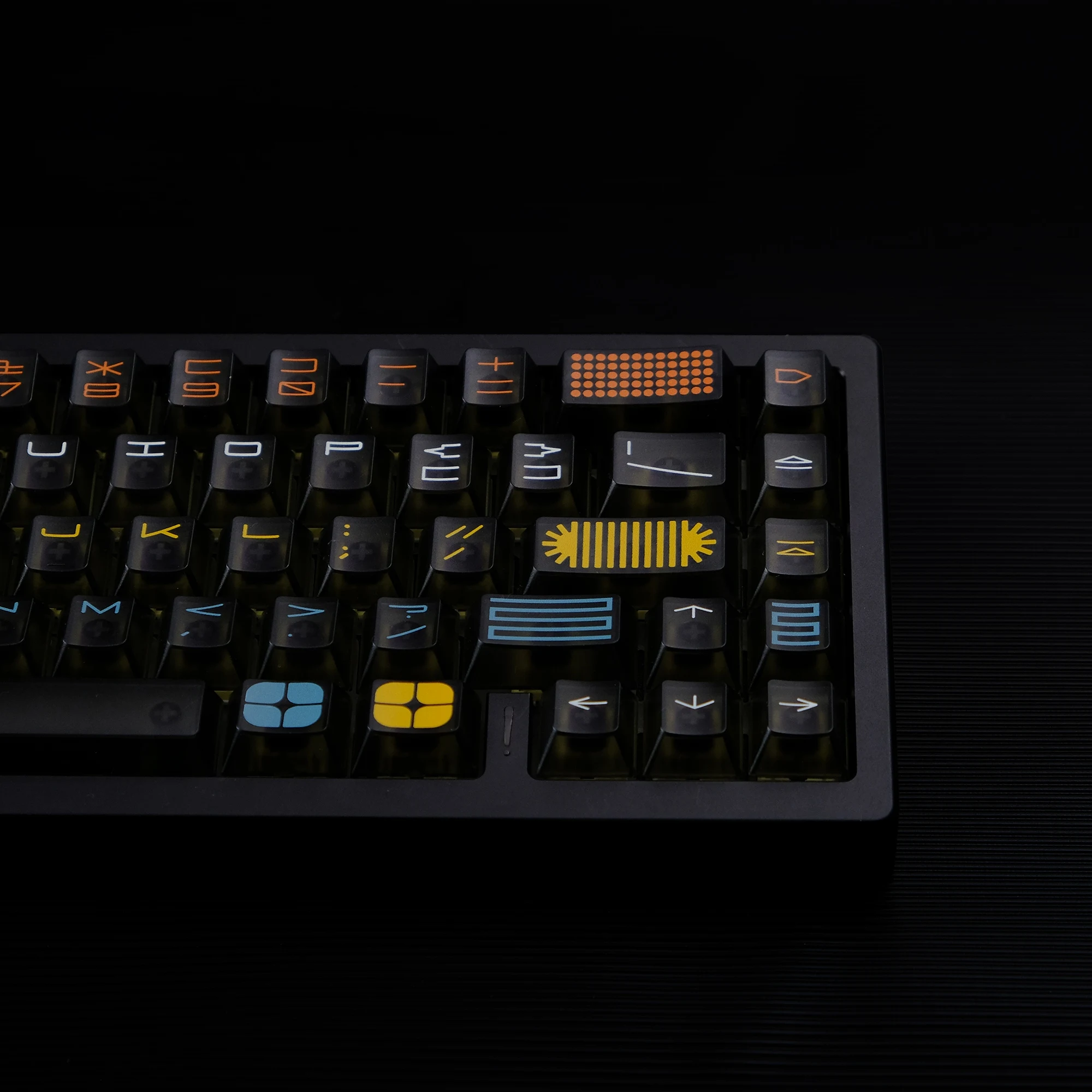 

122 Keys Expo Matte Transparent Crystal Keycaps Foggy Double Shot ABS Keycap Cherry Profile for MX Switches Mechanical Keyboard