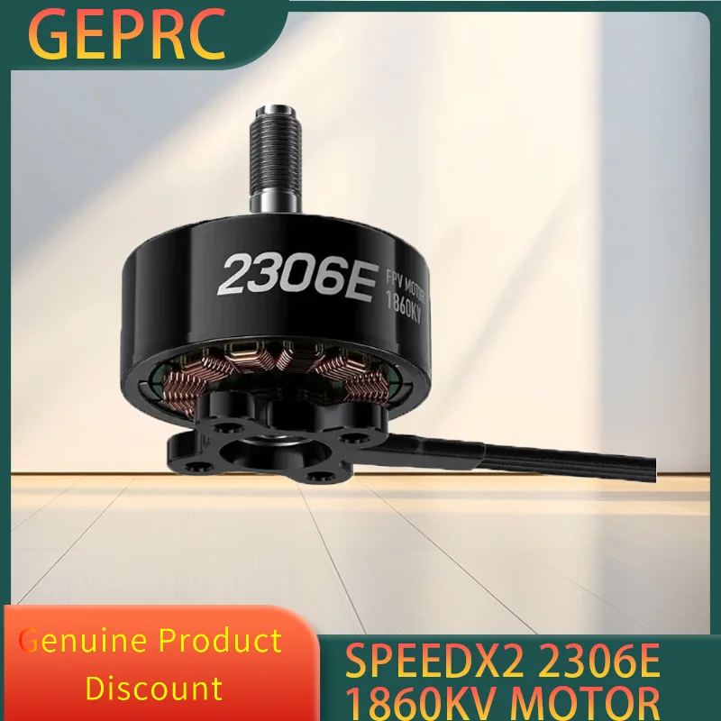 

GEPRC SPEEDX2 2306E 1860KV 6S Racing Motor for 4-5 Inch FPV Drone High RPM Brushless Motor for Low Latency Competitive Drones