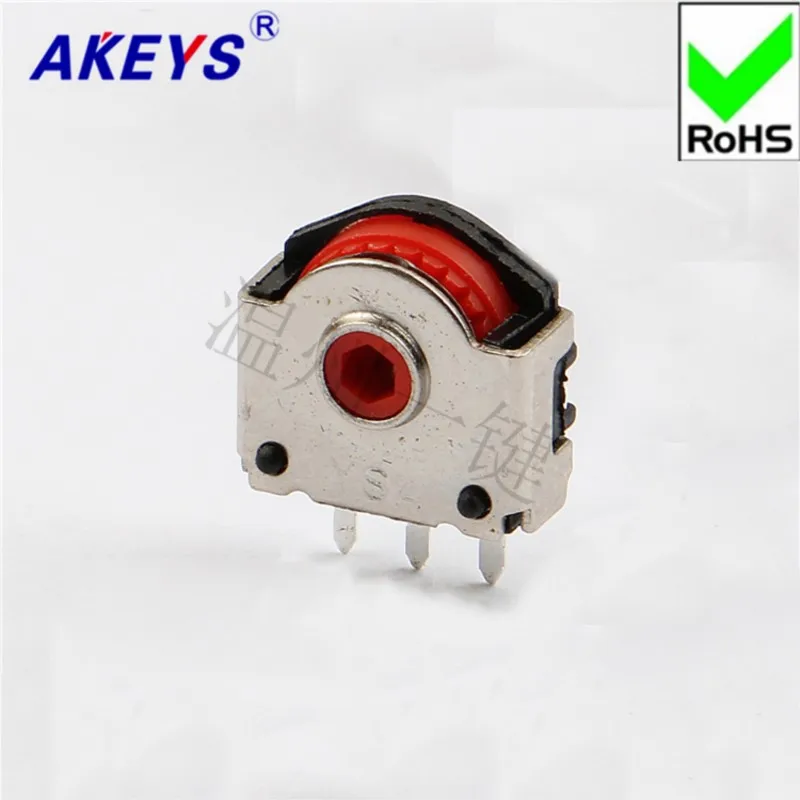 10 PCS Red BM-YSA Big Hole 5H flat Mouse Encoder fitting 5mm Roller Decoder Rolling switch