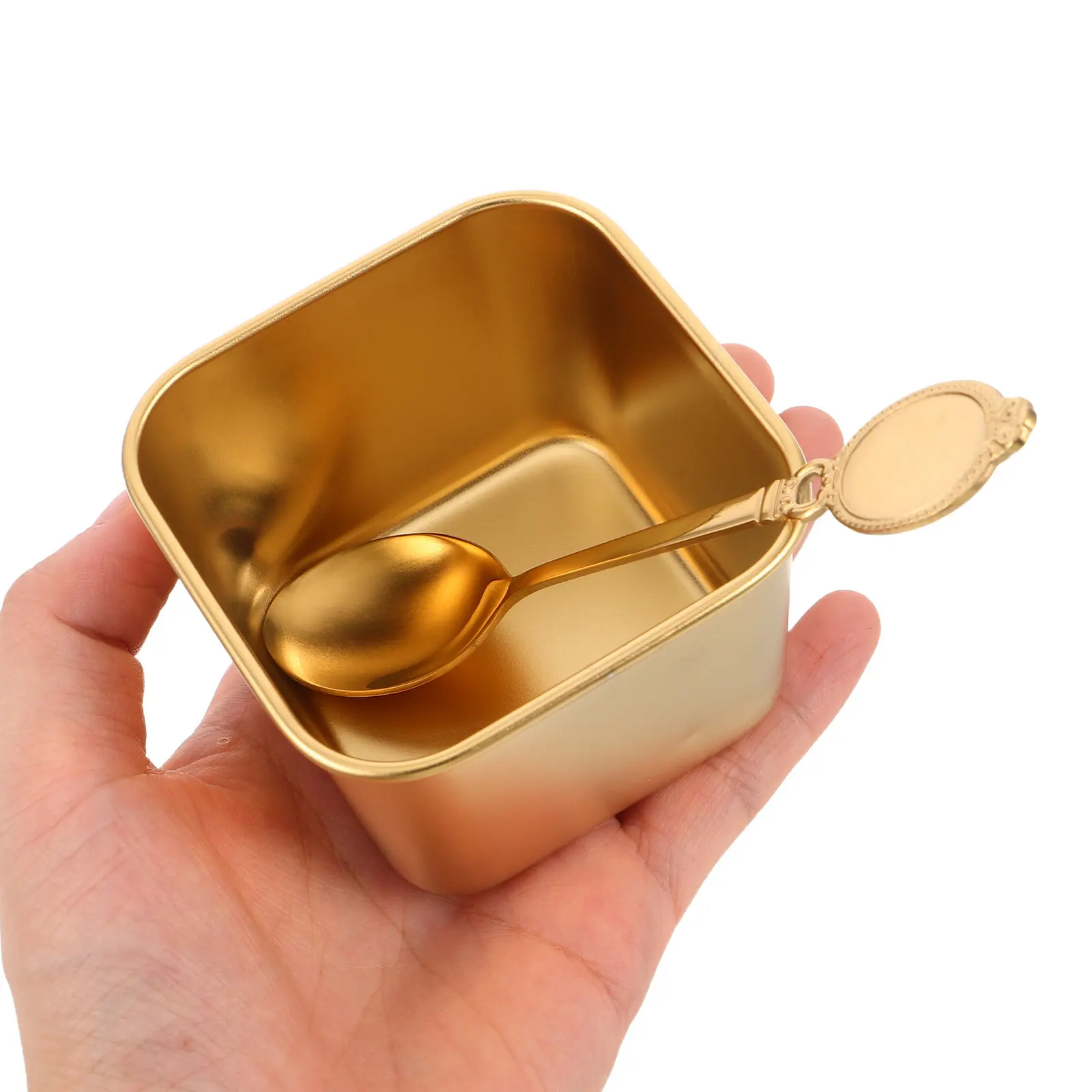 Juego de 3 cuencos cuadrados de acero inoxidable para salsa de sushi, recipientes para condimentos, platos pequeños para preparar ingredientes en la cocina