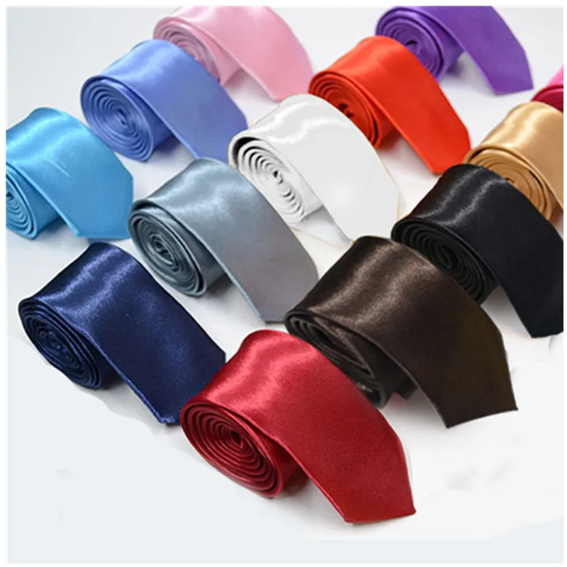 Tie For Men Formal Skinny Size Neckties Classic Men's Solid Colorful Wedding Ties Groom Gentleman Narrow Gravata