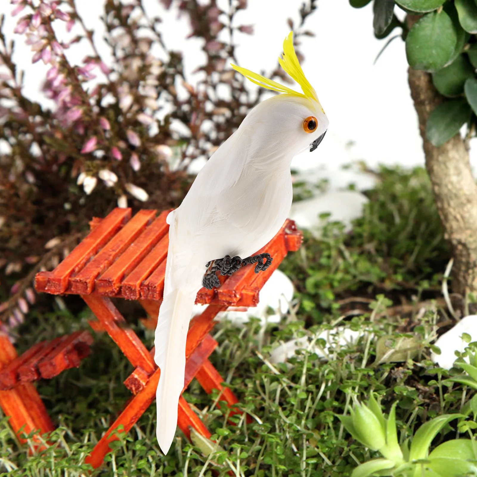 

Реалистичное украшение в виде попугая из пенопласта с перьями, искусственная птица для декора сада, деревьев, в стиле джунглей, для наружного оформления, реалистичное