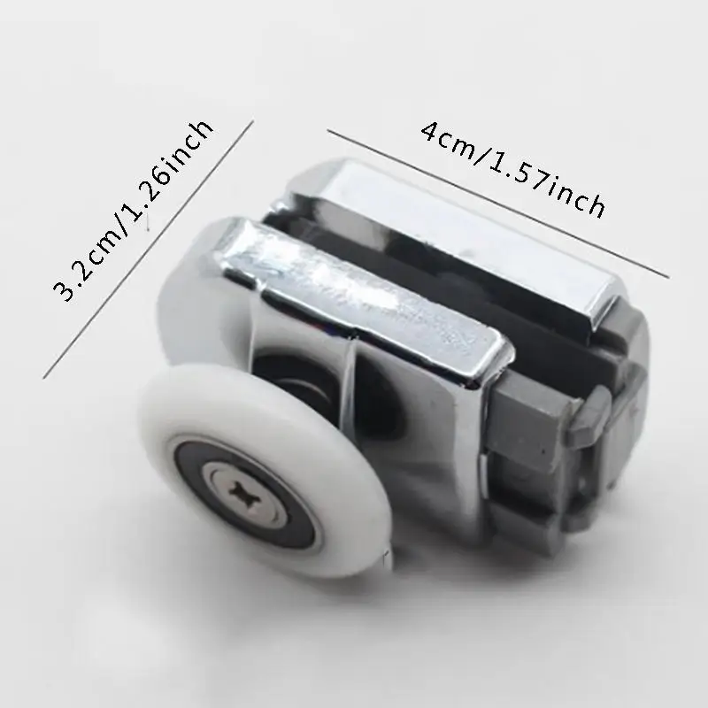 

Колесики для раздвижных душевых дверей, серебристые ролики-роллеты, сменные, для стеклянных перегородок, комплект для ремонта фурнитуры для душевых кабин и ванных комнат