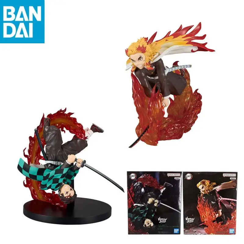 

In Stock Original Genuine BANDAI NAMCO BANPRESTO Demon Slayer VIBRATION STARS PLUS Rengoku Kyojuro VS Kamado Tanjiro Model Gift