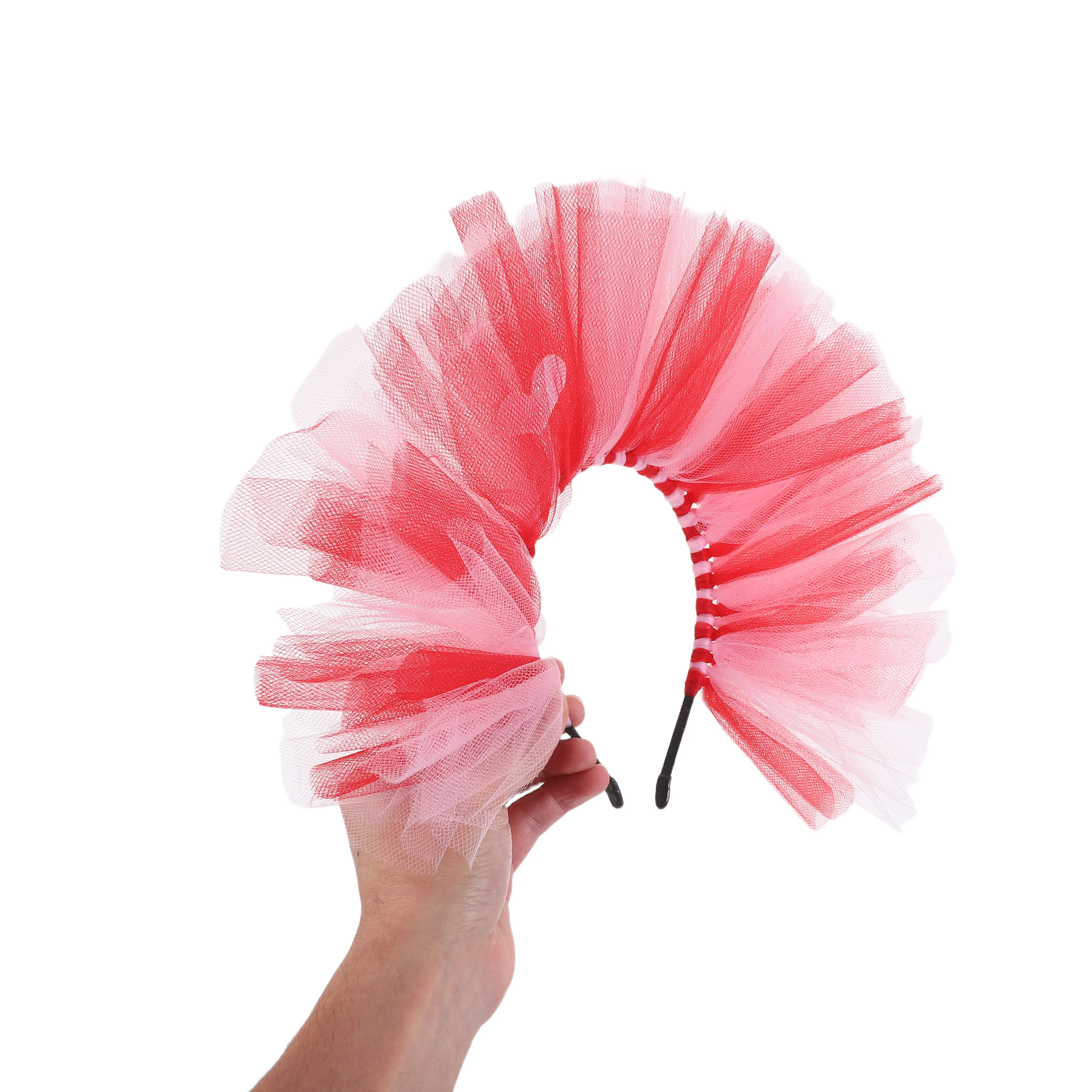 

Heart Headband Mesh Valentines Day Lightweight Tulle Love Heart Hair Accessories for Women Girlfriend Party Headband Romantic