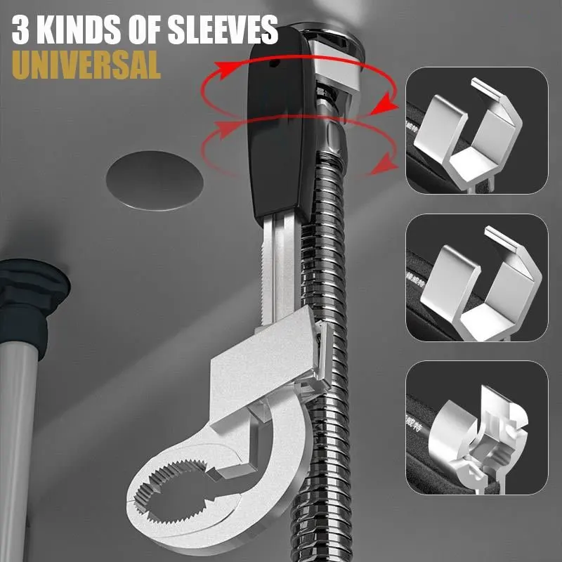 Utensili manuali per chiavi regolabili Set di chiavi ad apertura grande da 80mm chiave a estremità aperta universale multifunzionale strumenti di riparazione del bagno