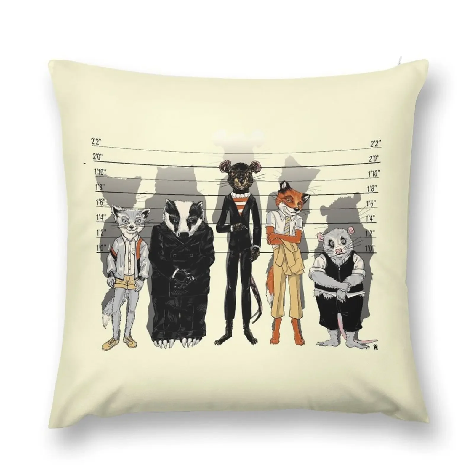 Unusual Suspects Throw Pillow Cushions Decorative pillow case pillow