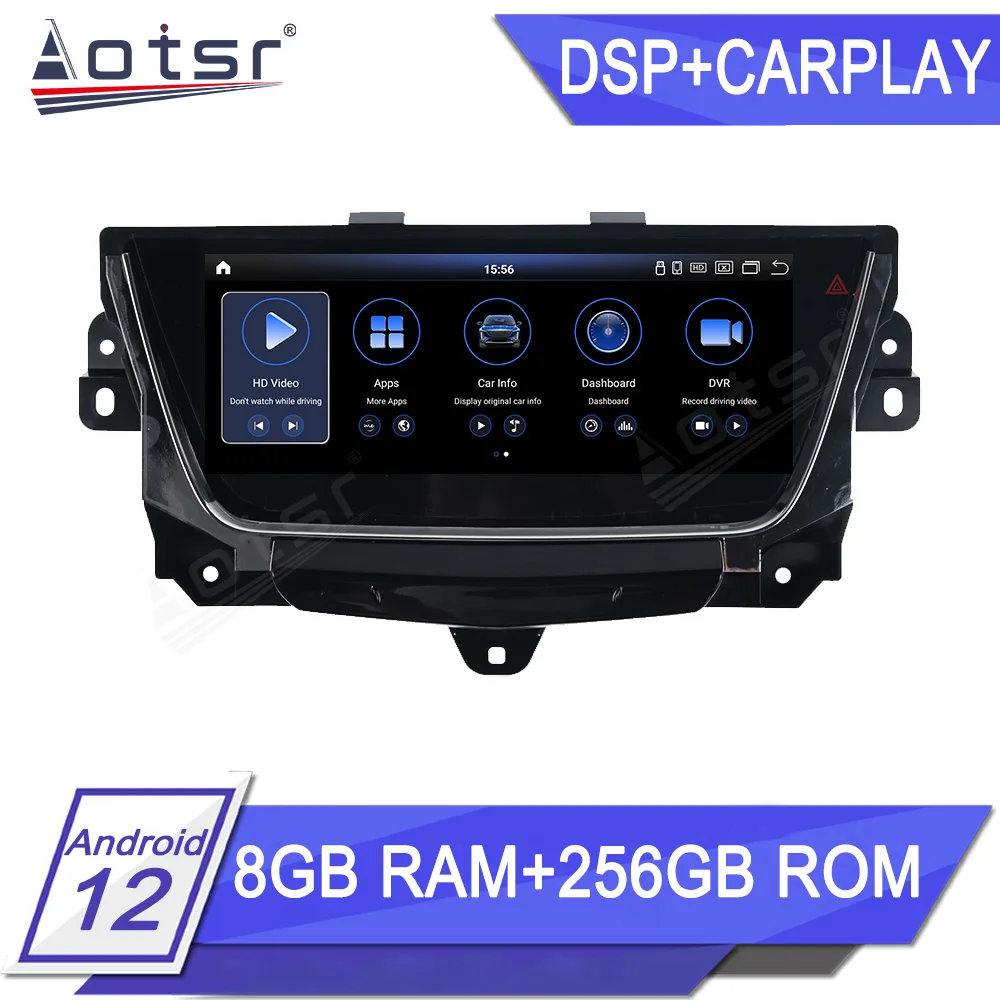 For Cadillac XT5 XT6 Car Auto Android Radio 2016 - 2023 Snapdragon CPU Multimedia Video Player GPS CarPlay 10.25