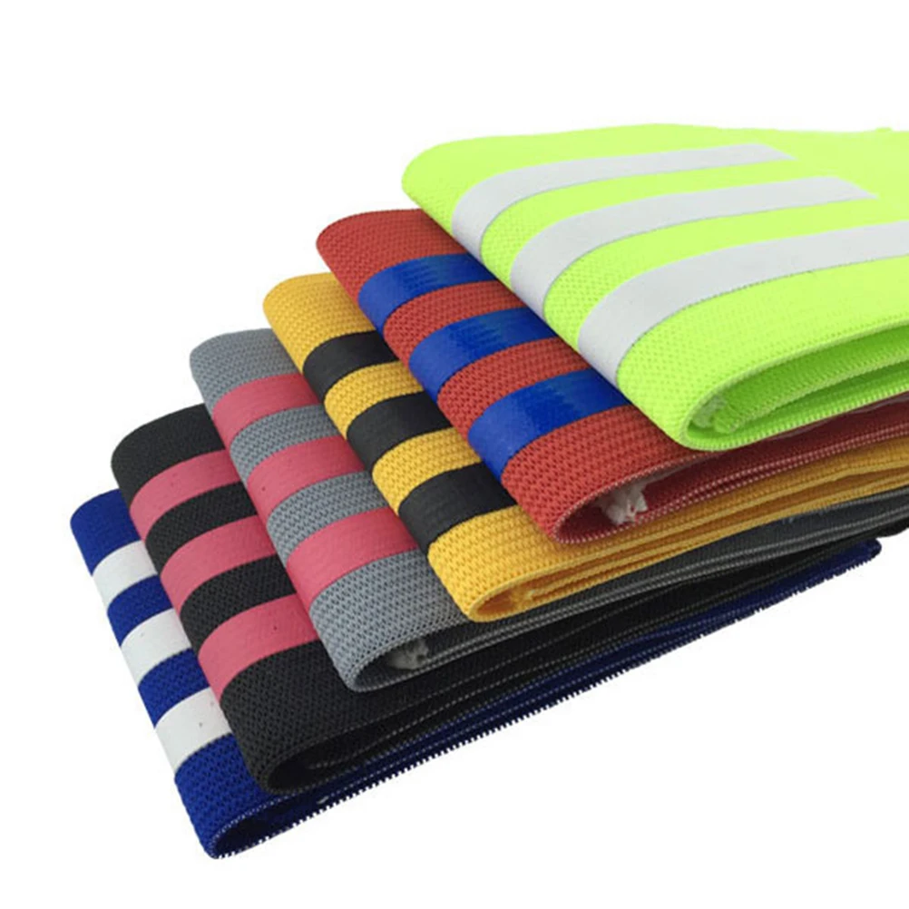 

Adjustable Soccer Captain Armbands Football Bands Elastic Wristbands Team Sports Nylon Durability Soft Colorful Practical Use