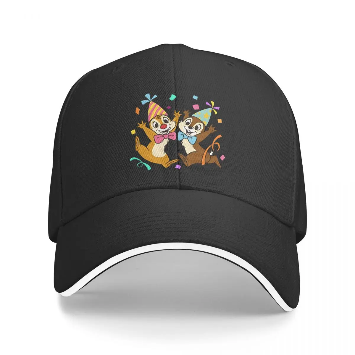 Gorra de béisbol lavada con dibujos animados para hombre y niño, gorro de béisbol con estampado de películas de dibujos animados, Estilo Vintage, Snapback, Disney, Chip 'n'dale