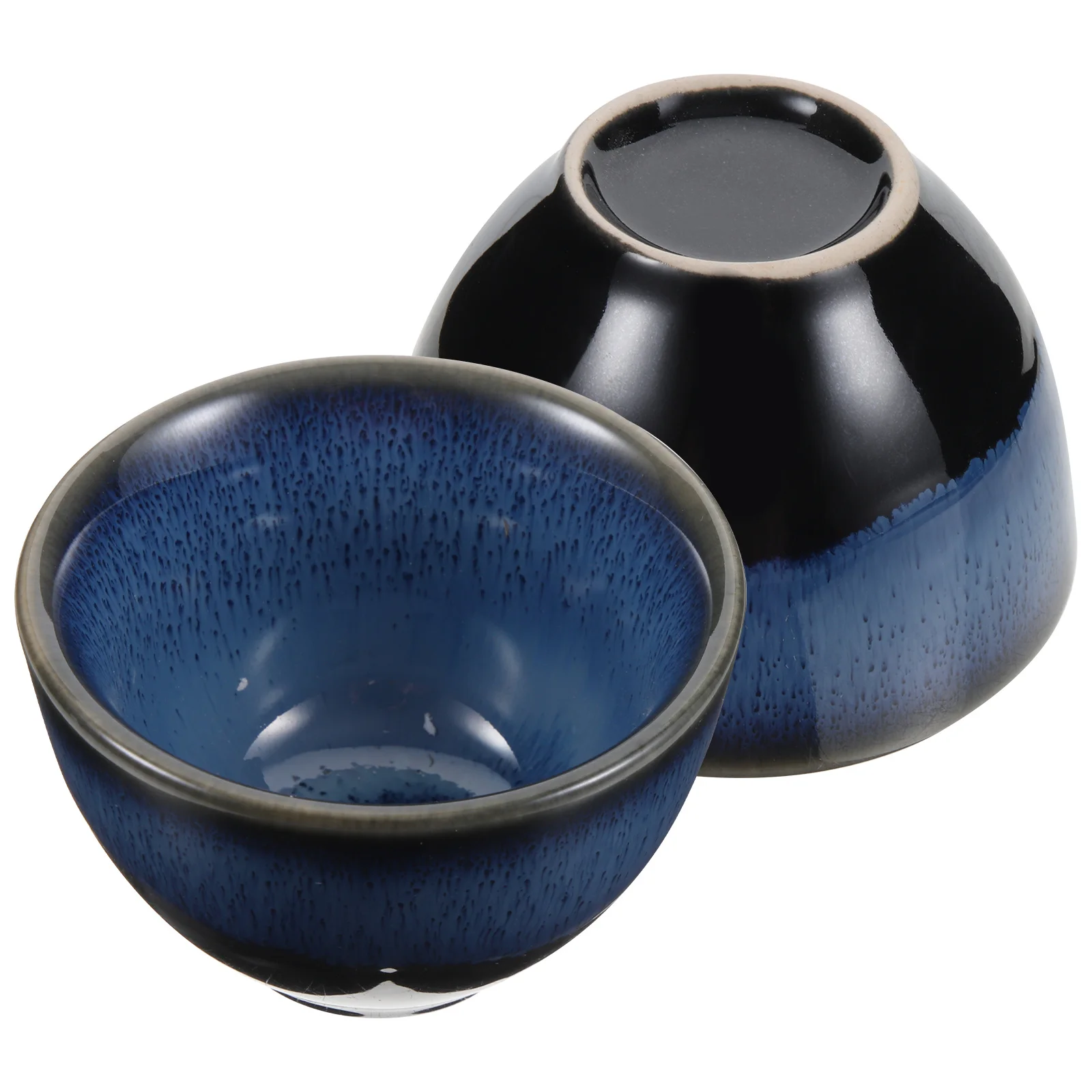 

2Pcs Japanese Style Ceramic Sake Cups Smooth Delicate Wine Cups for Entertaining Family Bar Restaurant