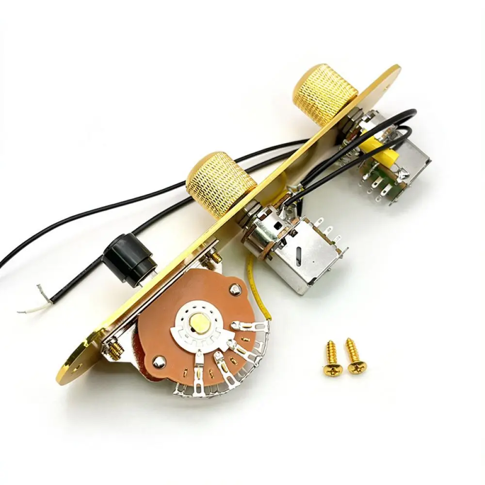 Electric Guitar Wiring Harness For TL Style Control Plate 250K Push Pull Potentiometer Split Coil Upgrade Circuit Parts