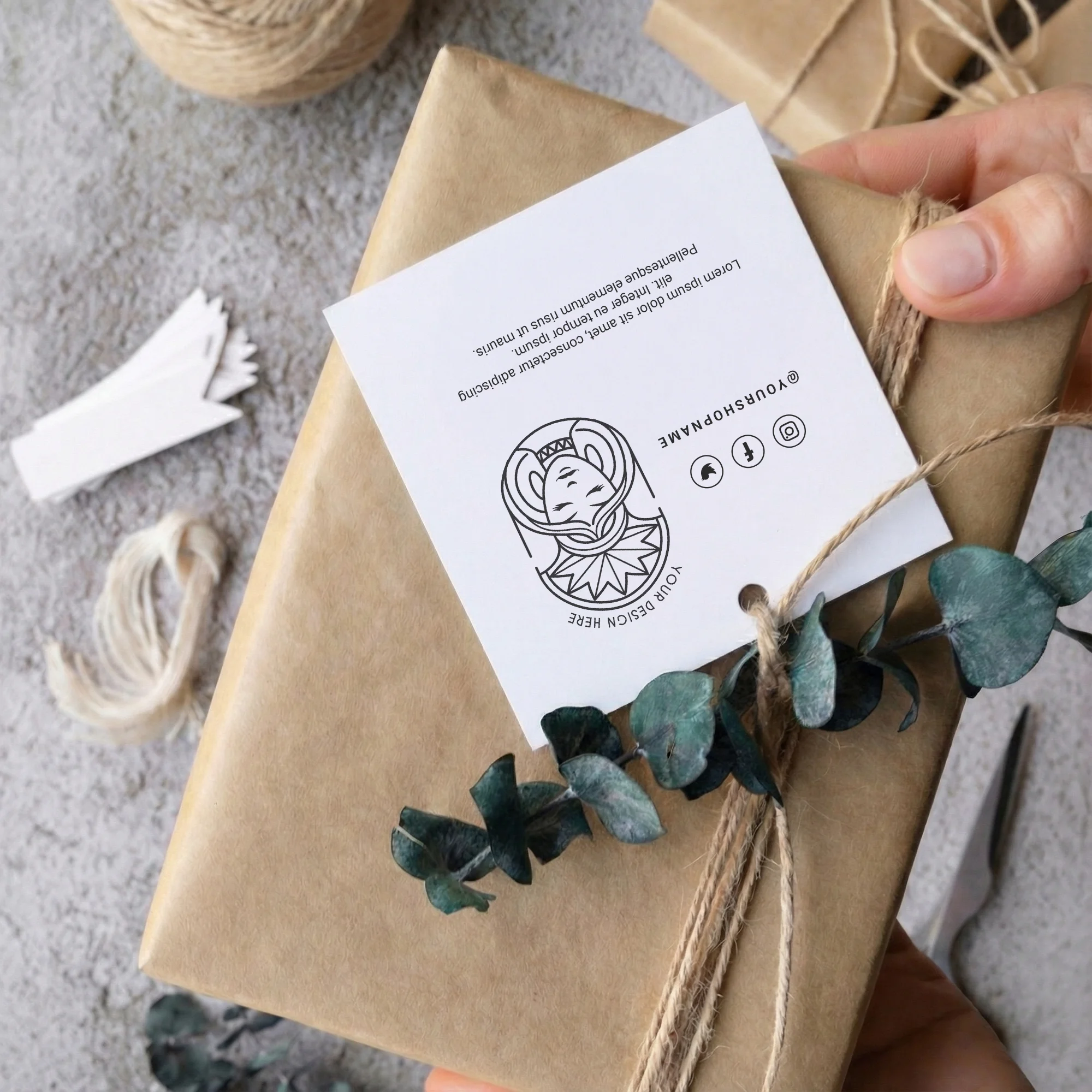 

Custom Hang Tags Labels for Clothes Custom Square Paper Hang Tags for DIY Handmade Items for Valentines Gift Wedding Decorations