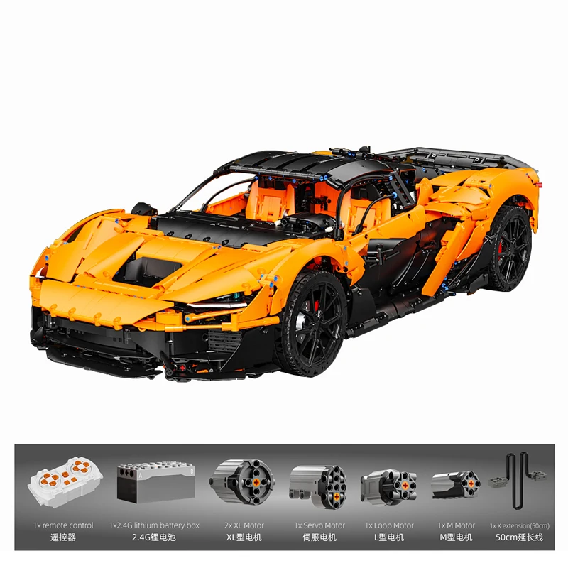 

В НАЛИЧИИ MOC Технический 1:6 Автомобиль с дистанционным управлением Строительные блоки Кирпичи Сборка моделей игрушек для детей Подарочный набор на день рождения