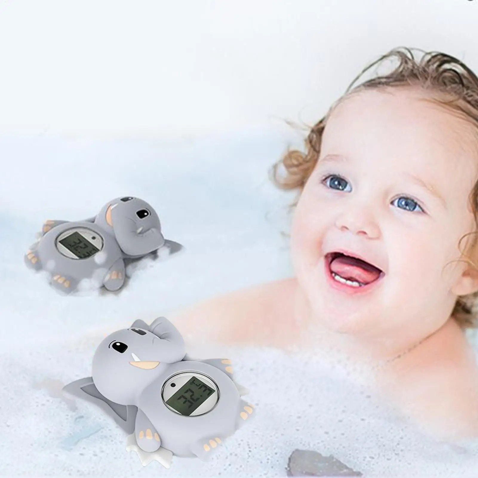 Medidor de temperatura de baño Digital de elefante para bebé, medidor de temperatura de baño preciso para piscina, ducha casera, bañera para niños pequeños