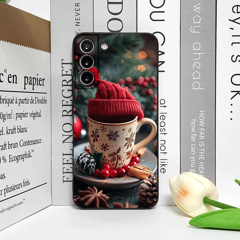 عيد الميلاد تزيين فنجان القهوة الساخن نمط جراب هاتف ل OnePlus 13 12 13 R 11 10 9 8 Pro Nord 4 N100 CE3 ACE2 ACE3 5G غطاء ناعم #5