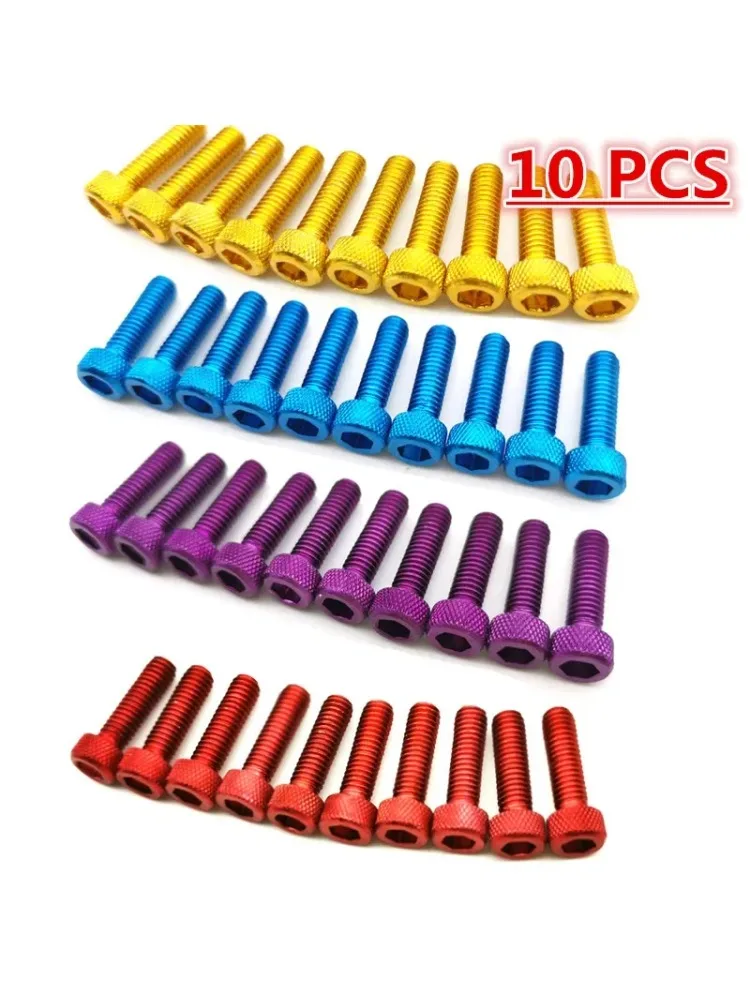 AliExpress 10pcs colorful universal 6MM racing motocross part kit fairing dirt pit bike moto fixing Nuts Bolts