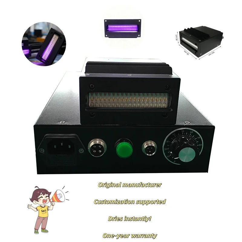 Lamp Uv Curing Fast Curing 180W Air Cooling LED System UV Ink Pre Curing Lamp for Ricoh G5 G6 Inline Printer and Loctite UV Glue