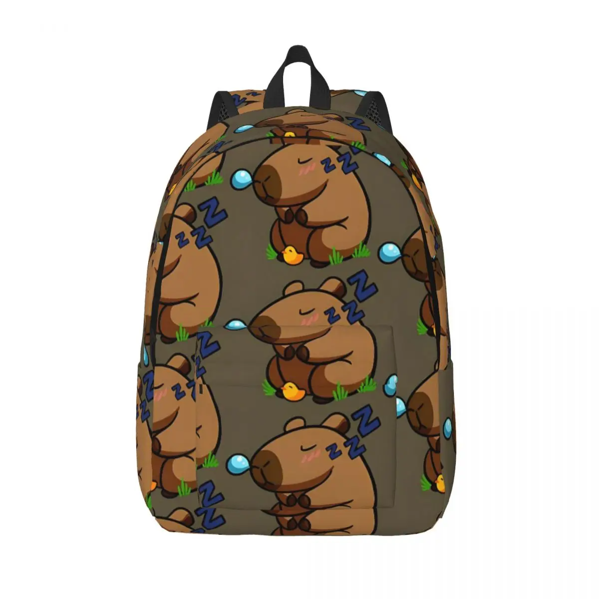 Capybara Lovers Backpack Middle High College School Student Bookbag Teens Daypack with Pocket