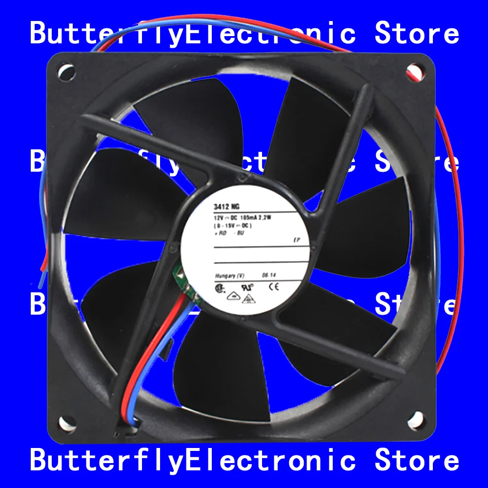

ОРИГИНАЛЬНЫЙ НОВЫЙ 3412NG 3412 NG 12 В постоянного тока 2,2 Вт охлаждающий вентилятор 9225 9 см 92*92*25 мм