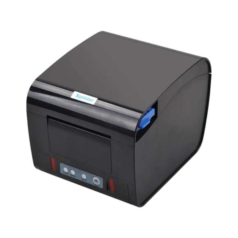 

Thermal Label Printer 20mm-80mm Barcode Sticker Printer 230mm/S Speed Auto-Cutter Thermal Receipt Printer USB or Lan Port