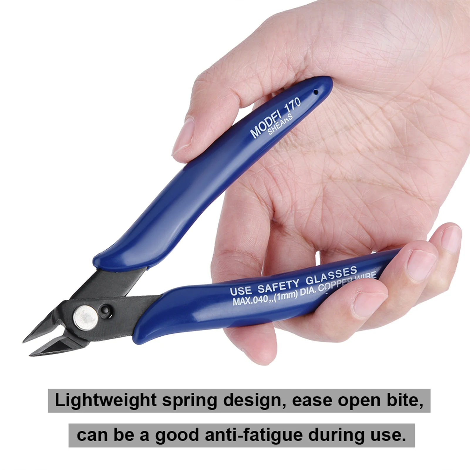 

Side Cutter High Speed Stee Side Cutting Nippers Strong Effortless Lightweight Portable Professional for Electronics Industry