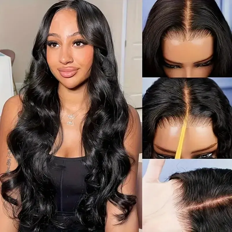 Rosabeauty Body Wave Nature Color 13X6 HD Lace Frontal Wig 13X4 Front Human Hair 5X5 Closure Glueless Wig 250 Density For Women