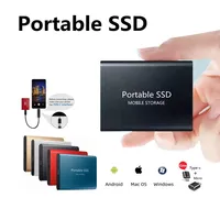 Portable SSD 1TB External Hard Drive High-speed Mobile Solid State Drive External Storage Decives Hard Disks for PC/ Mac