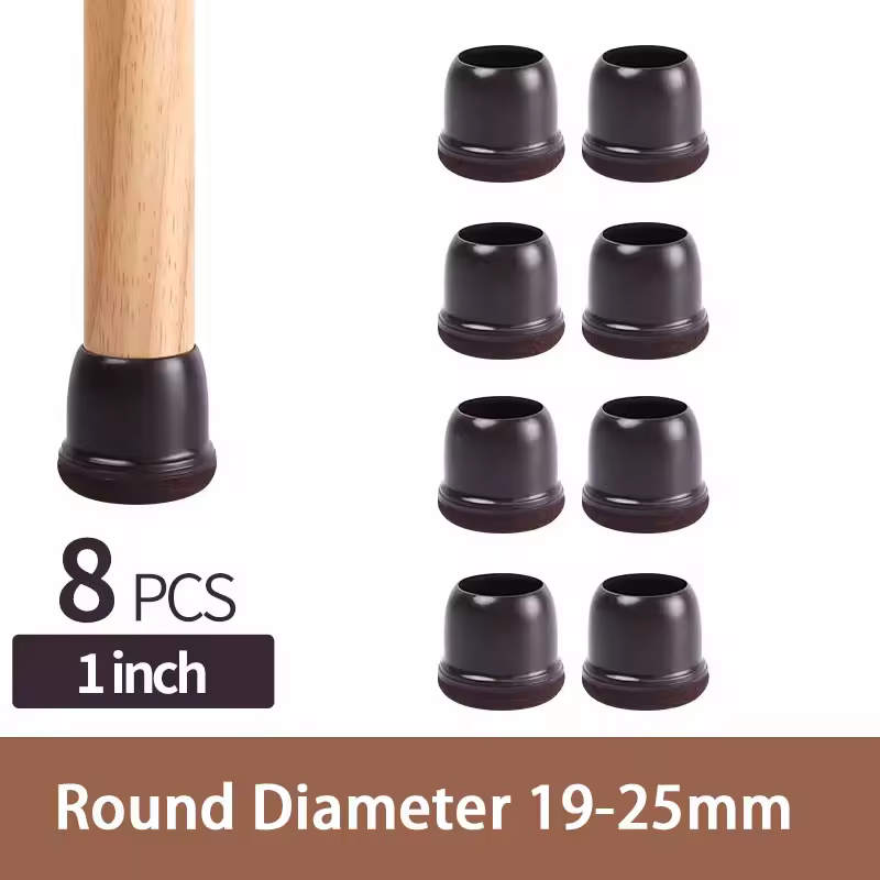 8PCS Upgraded Chair Leg Covers Silicone Anti-Slip Felt Furniture Feet Protectors from Scratches for Hardwood Floor Reduce Noise - Image 23