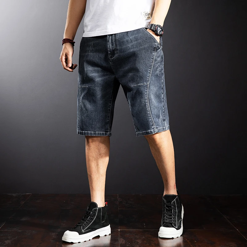 

Летние мужские джинсы: тонкие, свободного кроя, из хлопкового денима, со средней посадкой, на молнии, молодежный тренд, летняя новинка