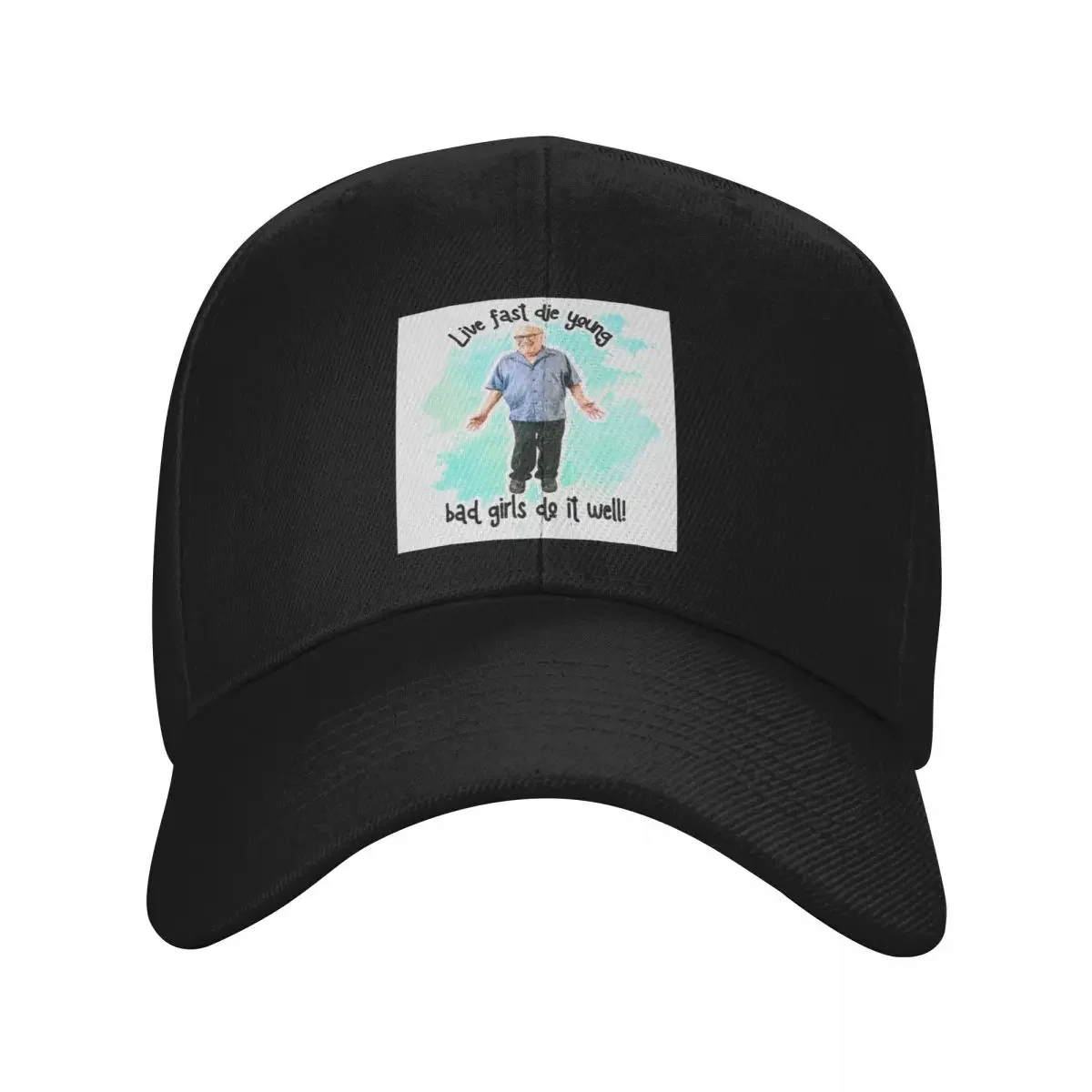 

Live Fast, Die Young - Danny DeVito Baseball Cap Uv Protection Solar Hat sun hat Golf Hat Man Women's Golf Clothing Men's