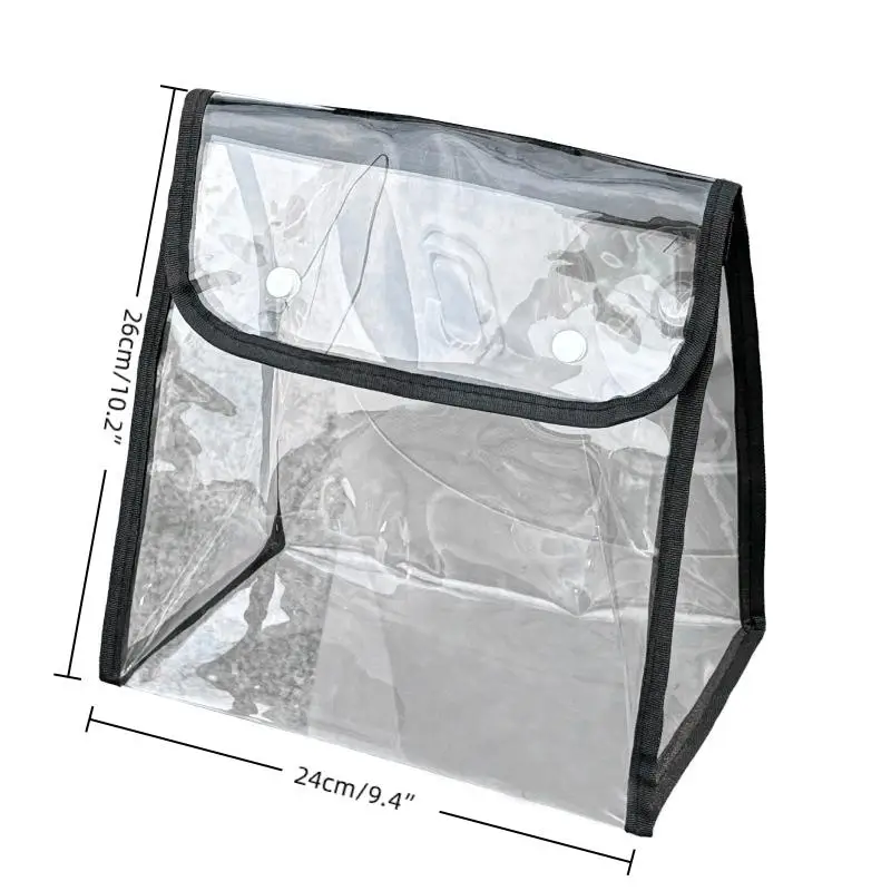 

PVC Transparent Electric Vehicle Front Waterproof Hanging Bag Motorcycle Storage Pocket Riding Storage Bag