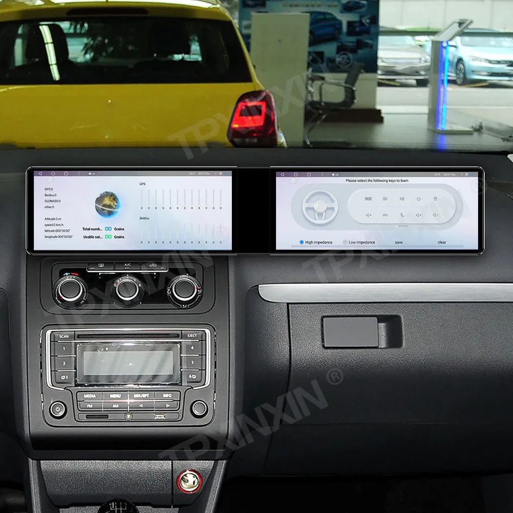 

Автомагнитола Android Auto Carplay для VW Volkswagen Touran 2004-2015, 24.6-дюймовый двойной экран, GPS-навигация, мультимедийный проигрыватель, головное устройство