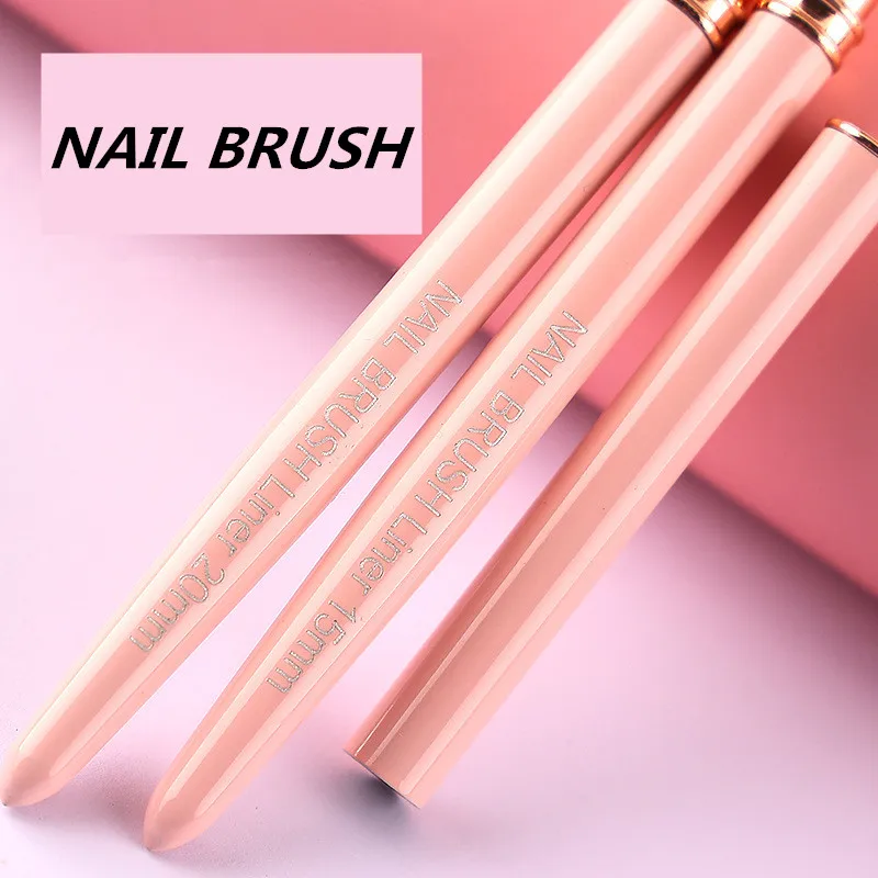 1/5개 네일 아트 아크릴 젤 UV 브러쉬 페인트 파인 라이너 스트라이핑 디자인 꽃 그림 팁 장식 펜 DIY 세트 도구