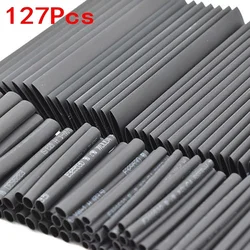 127pcs Fili Contrazione Wrap Tubi di Calore Del Tubo Termoretraibile Filo Collegare Copertura di Protezione Cavo Elettrico Cavo Termoretraibile 2:1