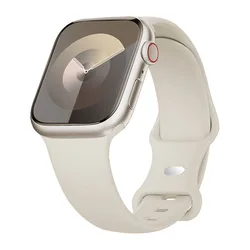 Correa de silicona para Apple Watch, pulsera de 41mm, 40mm, 44mm, 45mm, 49mm, 38mm, 42mm, iWatch series 6, ultra2, 7, 8, 9, se, 44mm