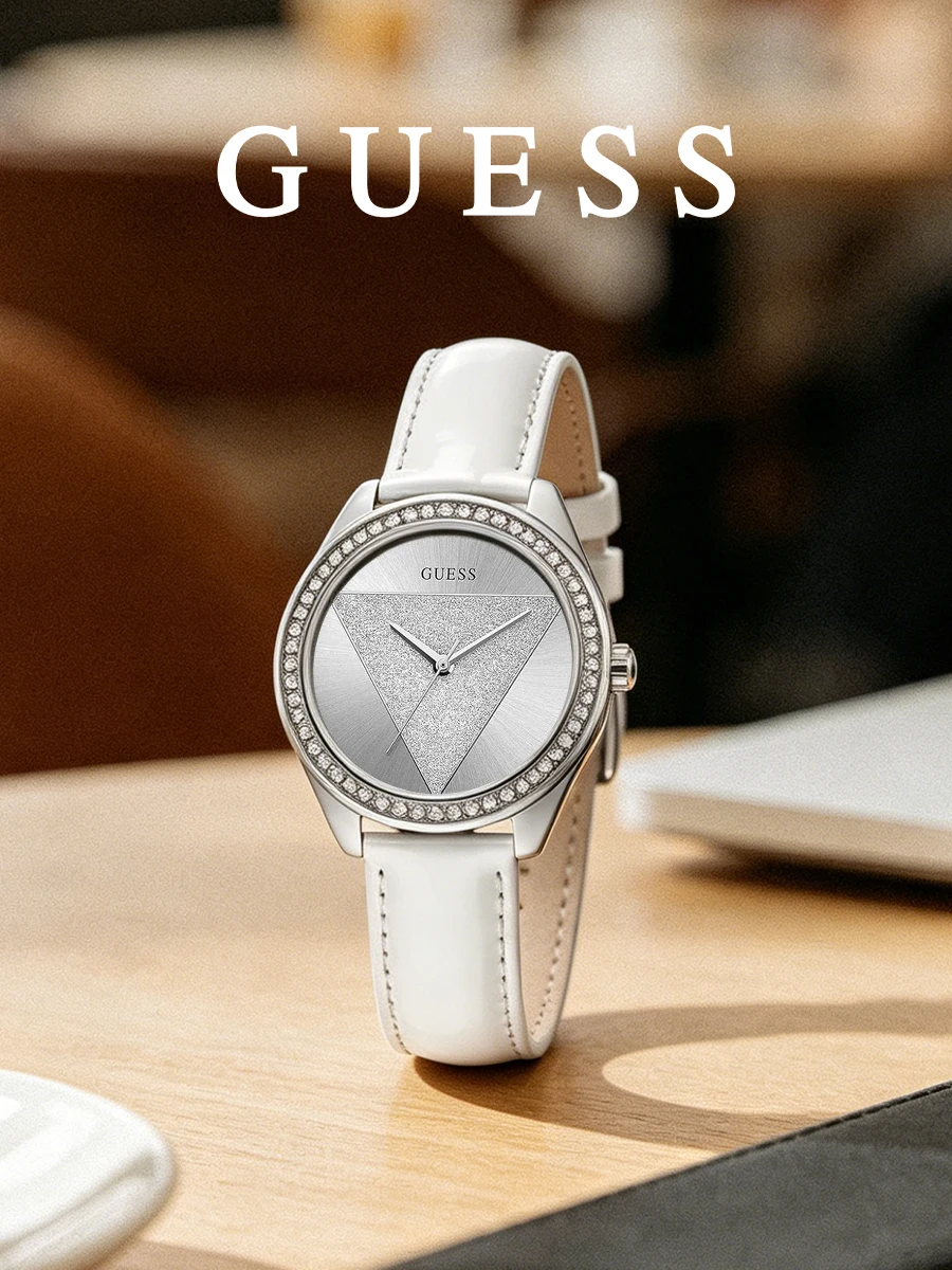 Ladies Ladies Watch Round Analog Dial White Leather Strap Quartz Watch for Business meeting Dinner meetup Anniversary present - Aliexpress Deal