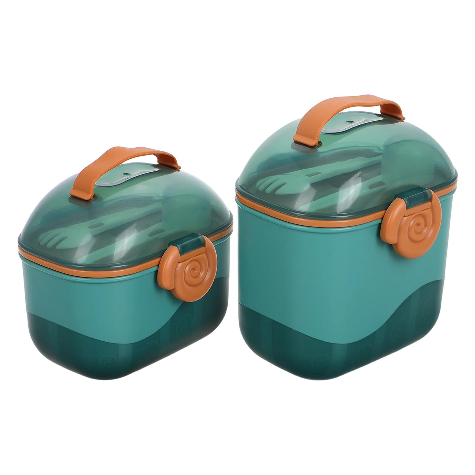 

2pcs Formula Holder Food Storage Container Travel Dispenser Sealed Multi Compartment Toddler Lunch Box Snack Box