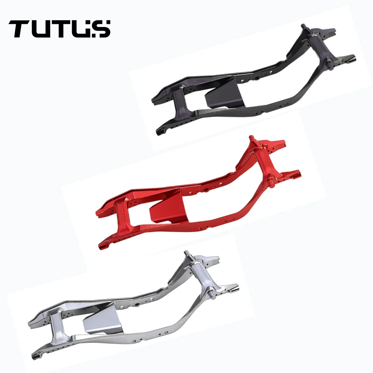 Rieles de Chasis de Aluminio para Autos RC Crawler 1/30, AXIAL SCX30 Ford Bronco 4X4, SCX30 JEEP WRANGLER JLU 4X4, Piezas de Mejora