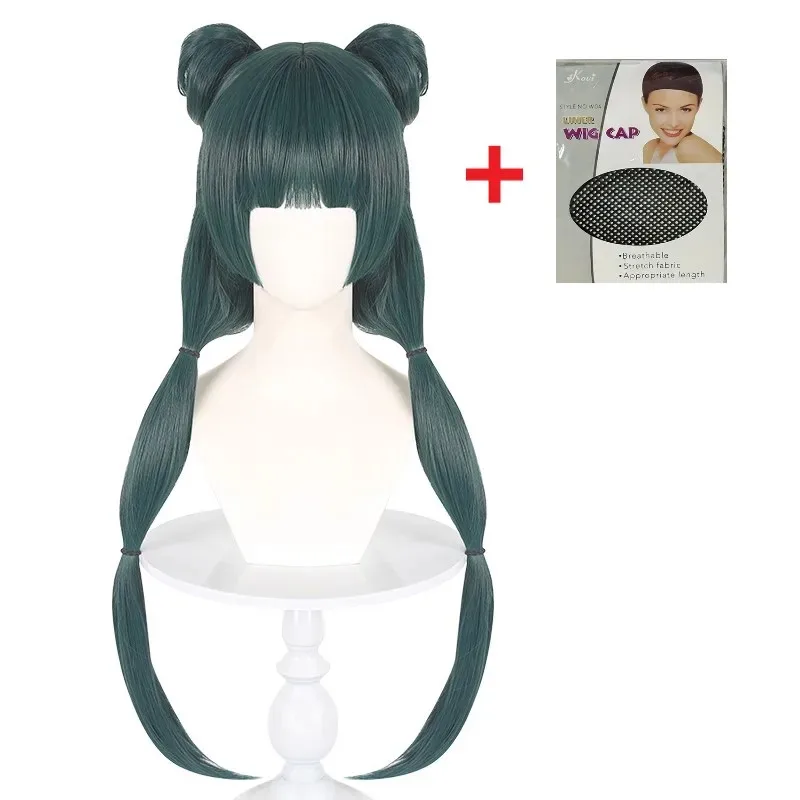 

Maomao Cosplay Anime The Alchemist Diaries Heat Resistant Synthetic Hair Green Buns Kusuriya Not Hitorigoto Girl Wig