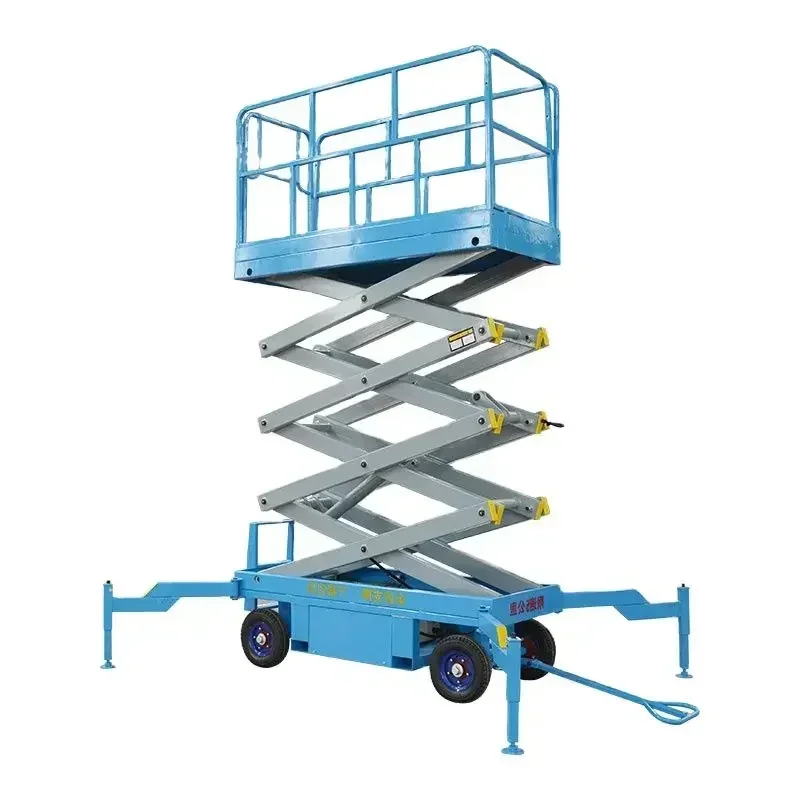 2025 New Stock 6M 8M 10M 12M 14M Hydraulic Lifting Platform Tracked Scissor Lift Electric Lifting Platform Fast Delivery
