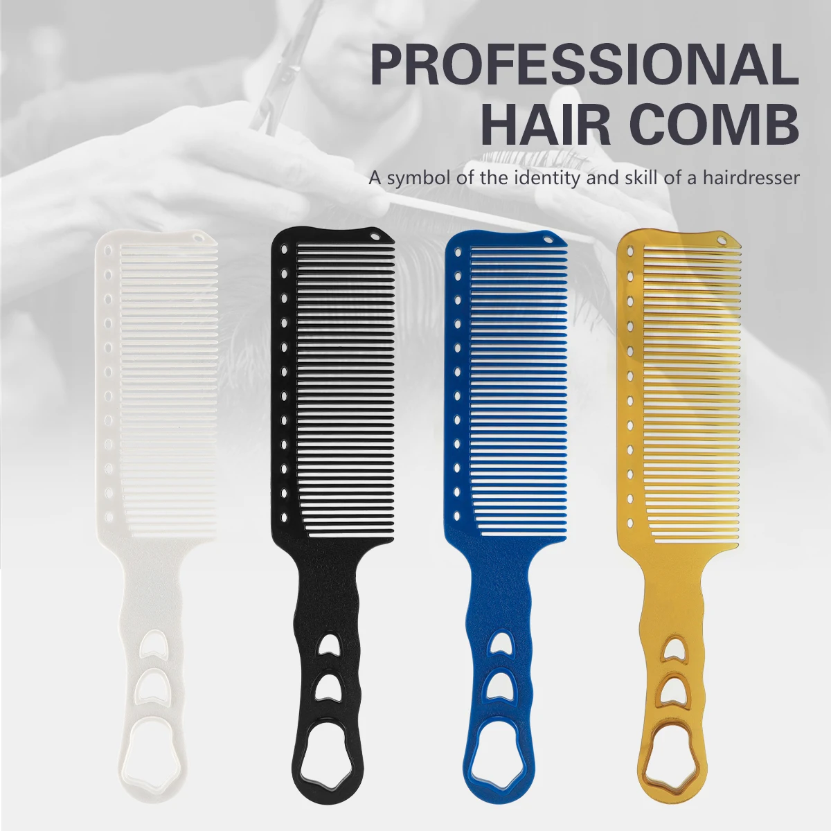 Barbershop Hairdressing Combs Professional Barber Haircutting Comb Plastic Durable Hairbrush Salon Home Styling Tool Accessories