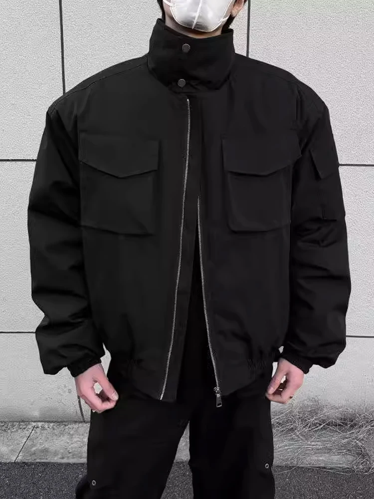 American Sle Lightweight Cavalry Bomber ort Workwear Jaet Men's Winter Thi Warm Pilot Cotton Coat Outerwear