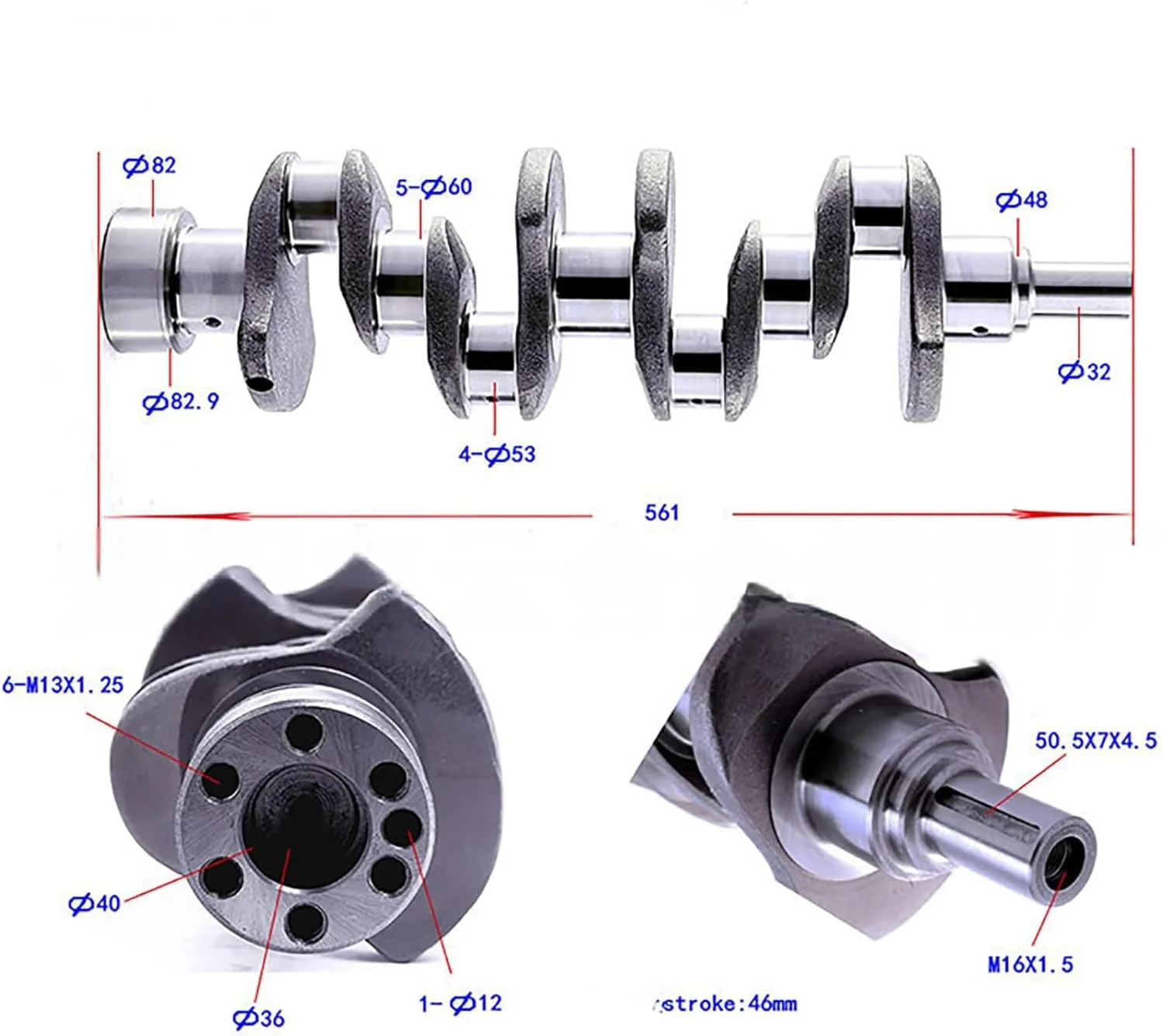 TLF 8-94118-828-0 8-94139-669-0 العمود المرفقي لـ Isuzu C223 #3