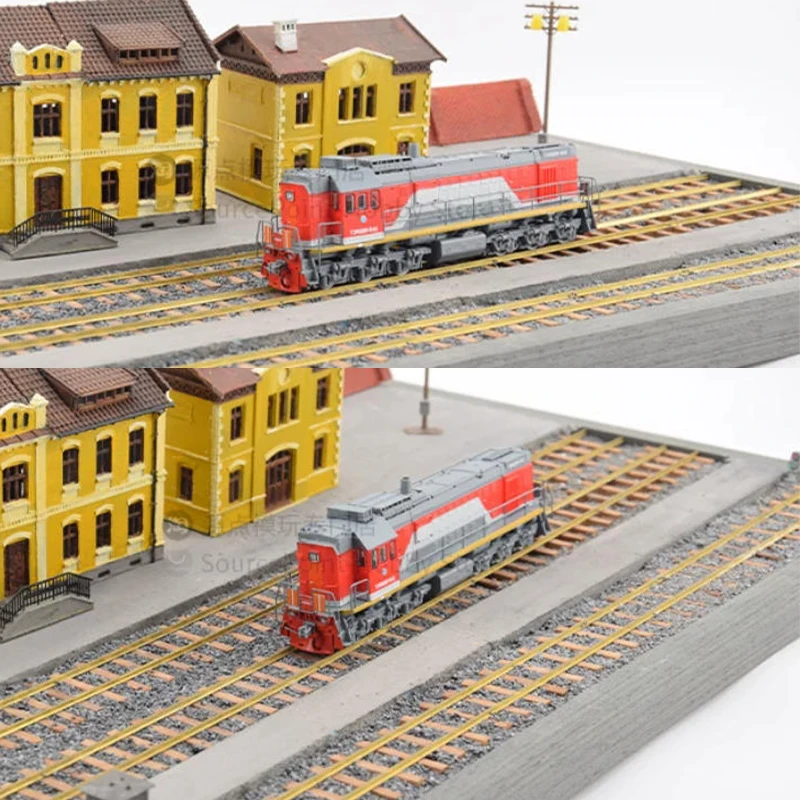 

1:87 Scale TEM18DM Diesel Locomotive Train Simulation Plastic Car Model Static Display Collectible Toy Gift Souvenir